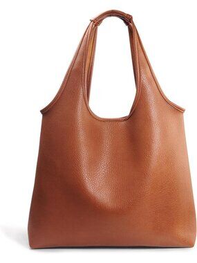 Soft Vegan Leather Hobo Tote Bag | Oversized Slouchy Handbag for Work & Travel